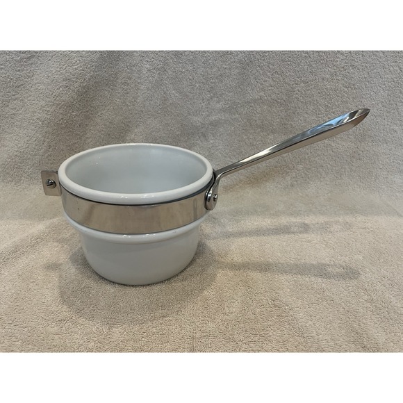 ALL-CLAD Double Boiler PORCELAIN INSERT FOR All-clad 2 qt D3 Sauce Pan - Picture 1 of 7